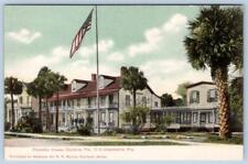 Pre-1908 PALMETTO HOUSE DAYTONA FLORIDA*C.O. CHAMBERLIN PROPRIETOR*AMERICAN FLAG picture