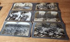 Vintage Stereograph Cards (6) Various pics, Africa, Ireland, South America, etc. picture