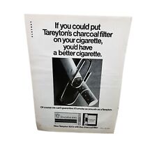 Vintage 1968 Tareyton Cigarettes Paper Clip Filter Original Ad empherma picture