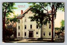 Vergennes VT-Vermont, High School, Antique Vintage Souvenir Postcard picture