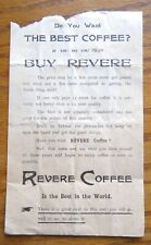 Heuvelton NY F.B. Smithers Invoice w Spurr's Revere Coffee AD picture
