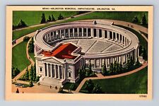 Arlington VA-Virginia, Aerial Arlington Memorial Amphitheatre, Vintage Postcard picture