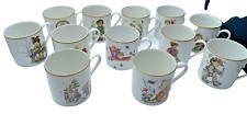 12 Sister Bertha Hummel Schmid Annual Child's Cups 1973 - 1984 picture