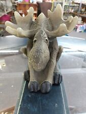 Vintage Resin Moose Sculpture picture