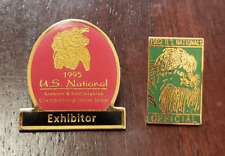 U.S. National Horse Show Pins 1995 Arabian Championship Exhibitor 1992 Official picture