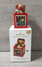 2006 Hallmark Keepsake Christmas Ornament Pop Goes The Teddy Bear Jack in Box  picture