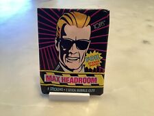 1986 Topps Max Headroom Unopened Wax Pack picture