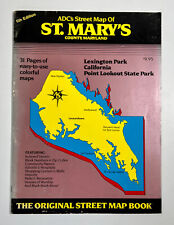 ADC St. Mary's Co County MD Street Map Atlas Book Maryland 1992 6th Edition Vtg picture