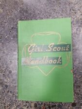 Vintage 1947 Girl Scout Handbook 1952 Printing HC Green  picture