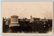 Milton Iowa IA Postcard RPPC Photo View In Cemetery c1930's Unposted Vintage picture