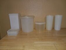 Vintage Tupperware Clear Storage Containers Set Of 6 picture