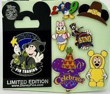 Disney Pin Lot YEAR 2009 ~ 7pc Pins Set Mickey Trading Nights Goofy Daisy Donald picture