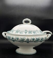 Vintage Wedgwood Ivy Covered Soup Tureen W/ Ladel 14.5