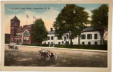 Post Office and Mint, Charlotte, vintage postcard picture