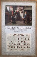 Coffee & Tea 1919 Advertising Calendar/16x25 Poster: Montreal, Quebec, WWI Image picture