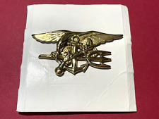 Authentic Vietnam War 1st Generation US Navy Seal Officer Trident Uniform Badge picture