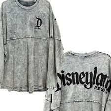 Disneyland Resort Spirit Jersey Adult 2XL Gray Acid Wash Long Sleeve Shirt NWT picture