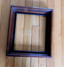 Antique 1800’s Walnut Victorian Deep Well Picture Frame 9” x 11”Opening picture