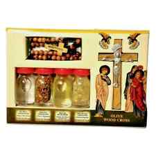 Blessing Kit Bottles and olive wood Cross from The Holy Land Jerusalem picture