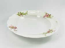Vintage GDA French Scalloped Pink Flower Floral Dessert Bowl Dish 7