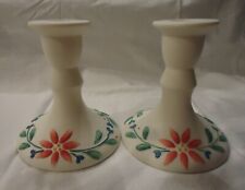 Pair, (2) vintage porcelain candle holders, imported, perfect condition picture