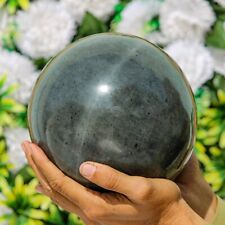Large 175MM Natural Grey Aventurine Stone Metaphysical Meditation Healing Sphere picture