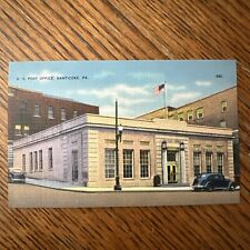 Nanticoke Pennsylvania Post Office Postcard Mebane Greeting Card Co picture