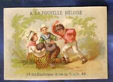 CHROMO new Háloise game hot hand spanked spanking children's Romanet 1878 picture