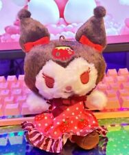 Sanrio Character Kuromi Mascot Chain (Chocolate Berry) Plush Doll NWOT picture