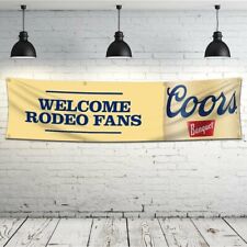 Coors Banquet Beer Flag 2x8 Feet Banner for Indoor and Outdoor Decoration Yellow picture