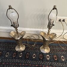 Vintage -Lamps -Pair -Antique -Working -Rewired picture