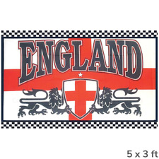 England 2 Lions 75D Flag 5x3' - £6.99 - Free Delivery picture
