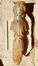 Very Old Carved Wood Caryatid Figure 16
