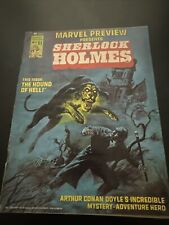 Marvel Preview Magazine # 5 Sherlock Holmes 1976 picture
