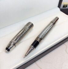 Luxury Great Writers Series Silver Grid Color 0.7mm Rollerball Pen picture