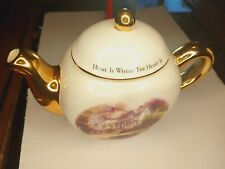Thomas Kinkade Teapot Home Is Where The Heart Is II Tea Pot Gold Trim Teleflora picture