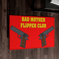 Pulp Fiction Bad Mother Flipper Club Pinball Machine Carpet (Mat) 32' x 20' picture