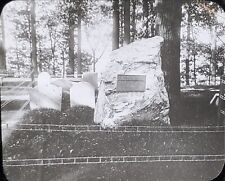 Emerson's Grave, Concord, Massachusetts, CRACKS, Magic Lantern Glass Slide picture