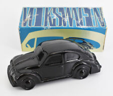 AVON Vintage Volkswagen Beetle Black Glass Car Wild Country Aftershave Bottle picture