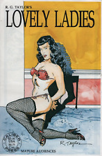 R.G. TAYLOR'S LOVELY LADIES #1 BETTY PAGE VARIANT CALIBER PRESS 1991 Rare 1st ed picture