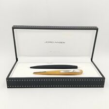 Jorg Hysek Pen Black Rollerball with Leather Case and Original Box picture