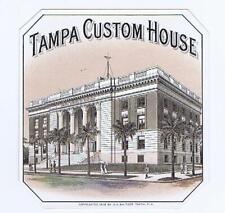 Tampa Custom House 1905 D.A. Switzer Tampa FL   Schlegel Litho cigar label W42 picture