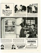 1941 Servel Electrolux Gas Refrigerator cartoon comic art Vintage Print Ad 2 picture