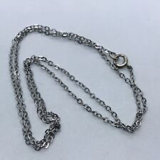 18” 1.9g 925 STERLING SILVER VINTAGE LINK MARKED FINE JEWELRY NECKLACE picture