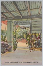 Linen~Courtyard @ Adelina Patti's House~New Orleans~French Quarters~Vintage PC picture