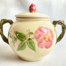 Fransican Desert Rose Sugar Bowl with Lid 2-Handle picture
