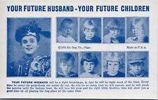 1935 Your Future Husband - Future Children Humorous Arcade Card Postcard picture