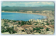 Mazatlan Mexico Postcard Panoramic View North Beach Class Hotels c1950's picture