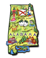 Alabama Artwood State Magnet Souvenir by Classic Magnets picture