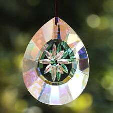 75mm Hanging Crystal Suncatcher Faceted Prism Glass Chandelier Crystal Flower picture